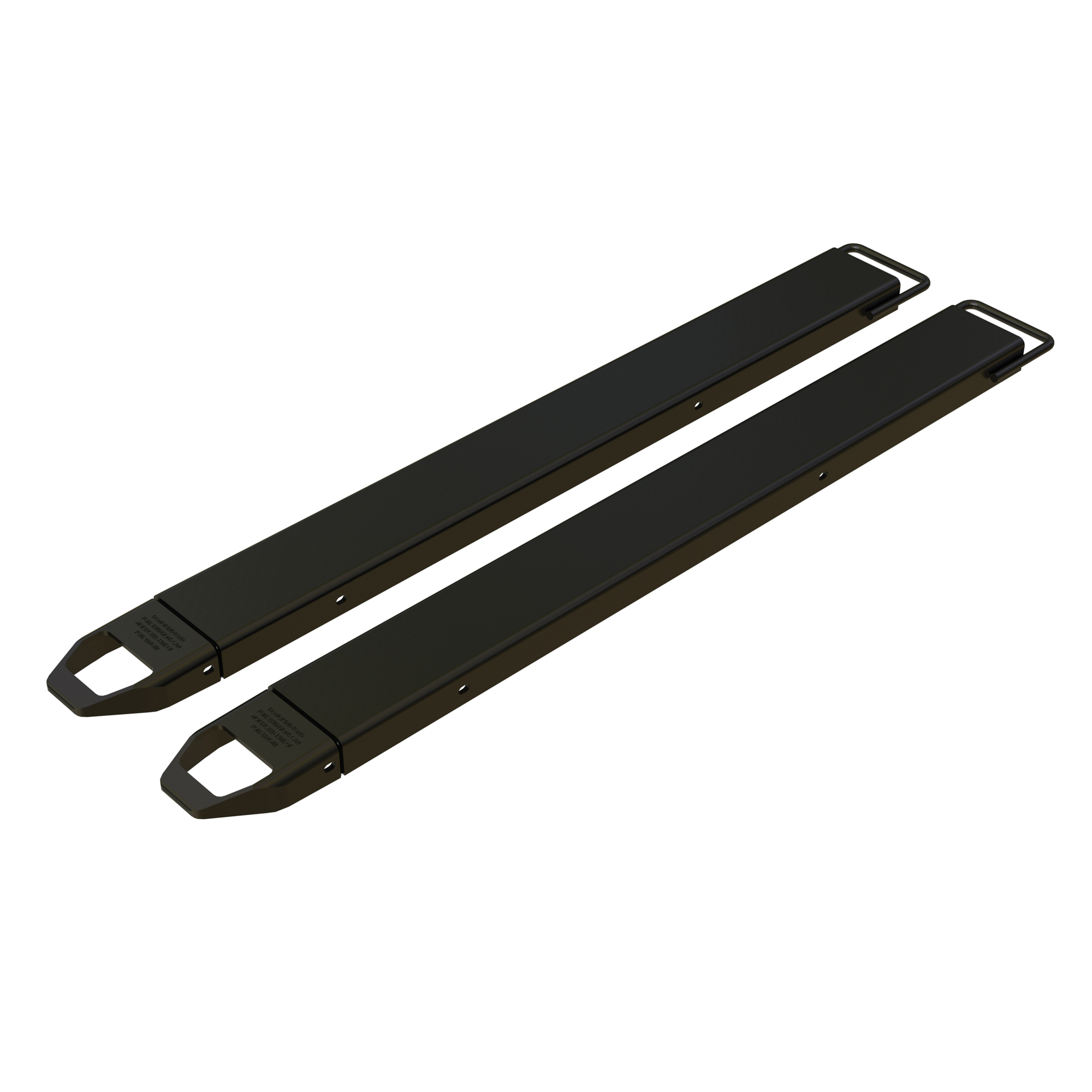 Vestil Pallet Fork Extensions - 63in. Length, 5in. Width, 4000-Lb. Capacity, Black, Model# FE-5-63-BK